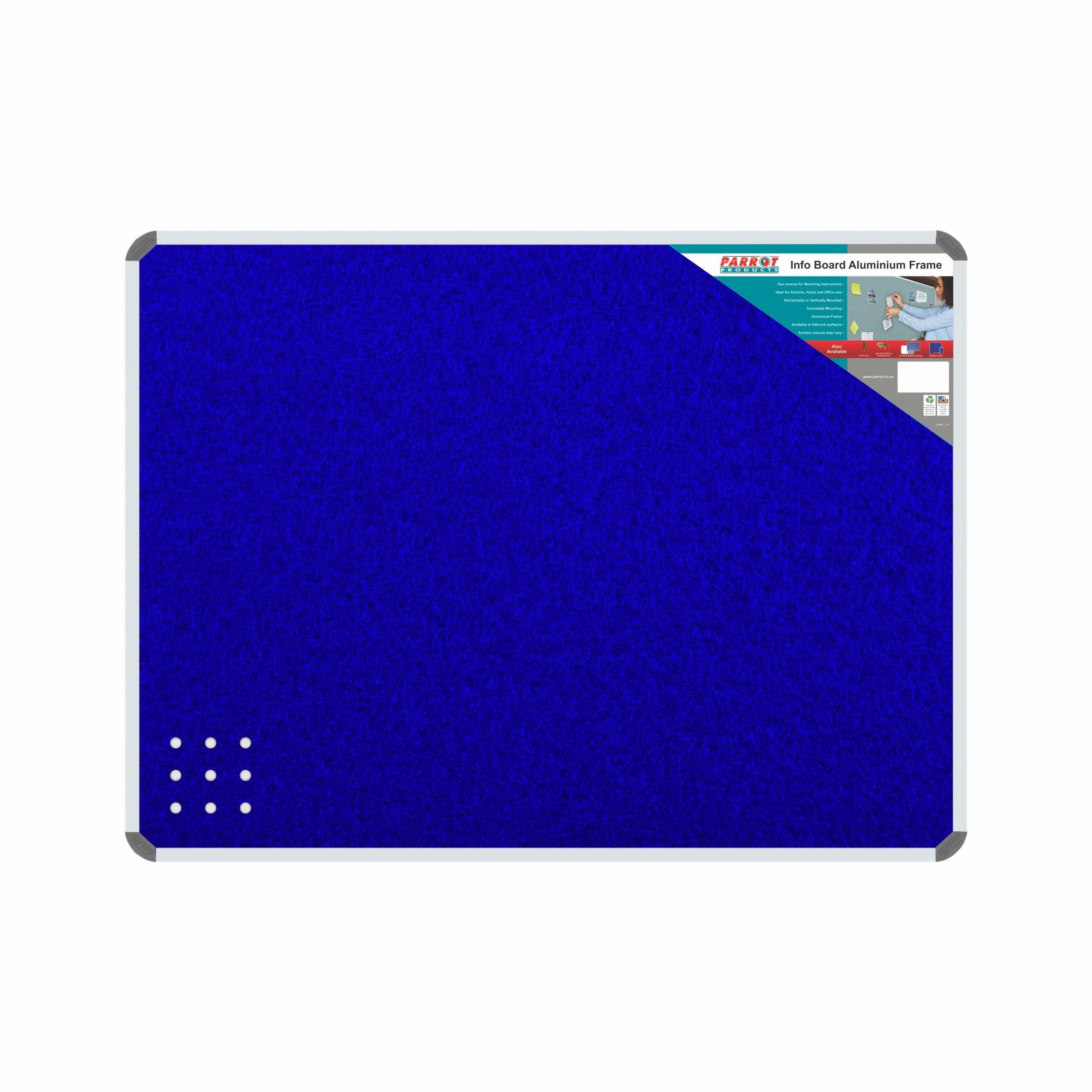 Info Board (Aluminium Frame - 600*450mm - Royal Blue)