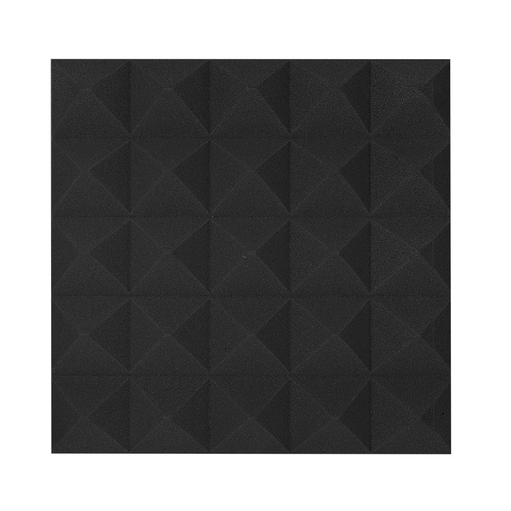 ACOUSTIC PANEL PYRAMIDFOAM 500MM X 500MM BLACK