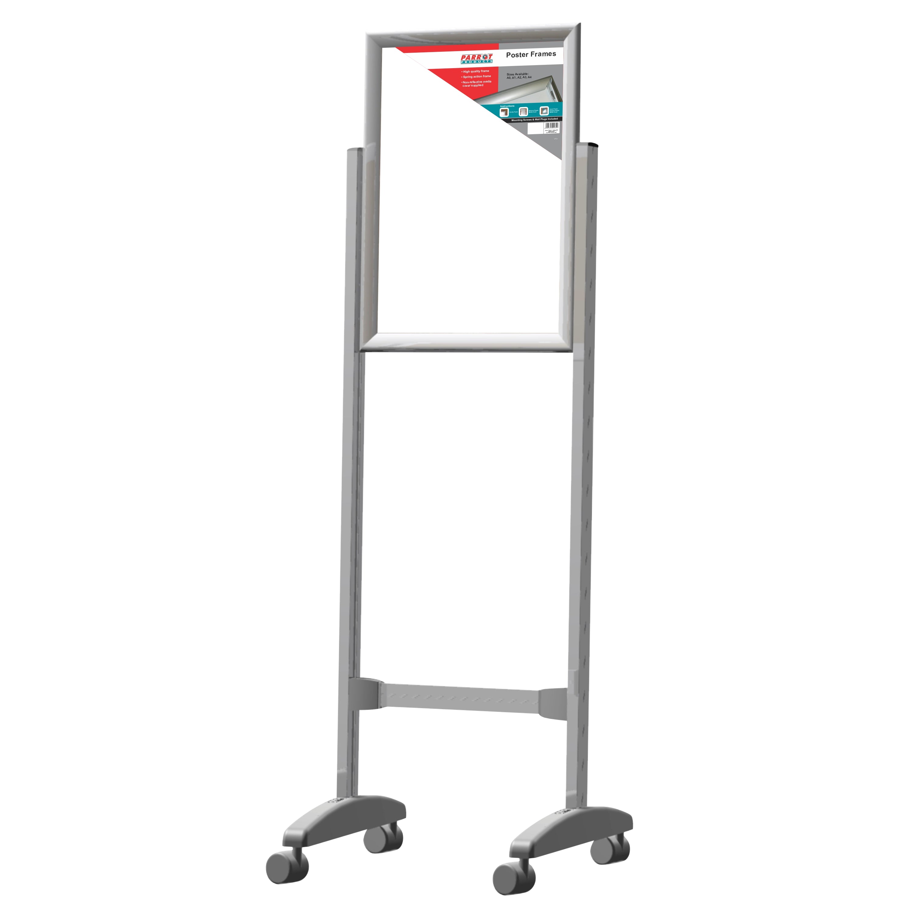 Poster Frame Stand (A1 - Double Sided - Castors)