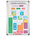 Slimline Magnetic Calendar and Weather Board 900  600mm  Afrikaans