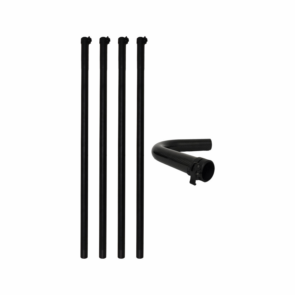 HIGH RISE VACUUM CARBON FIBRE POLES 1.5M