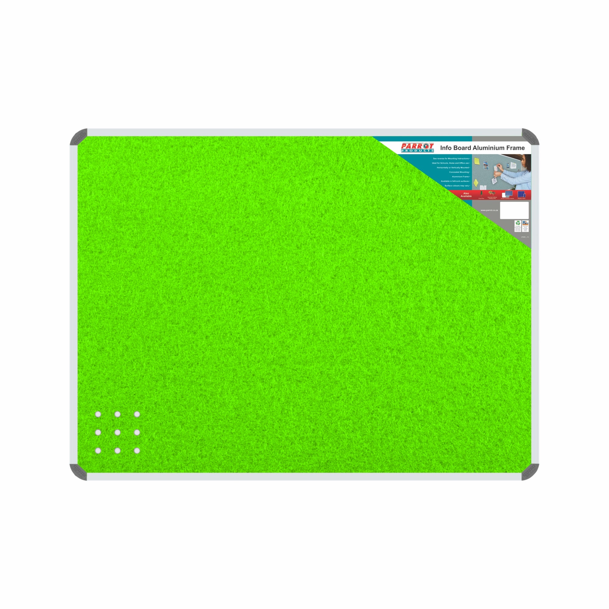 Info Board (Aluminium Frame - 900*600mm - Lime Green)
