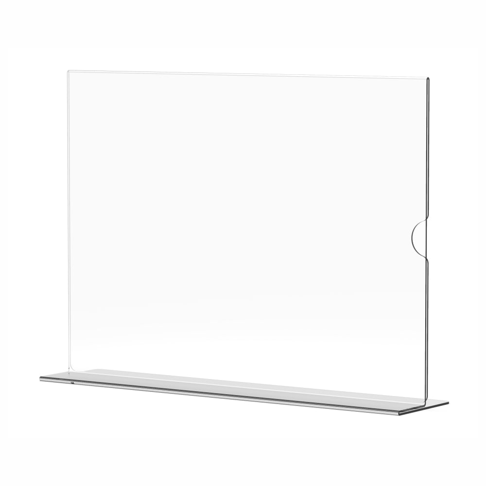 MENU HOLDER ACRYLIC DOUBLE SIDED A4 LANDSCAPE - BOX 5