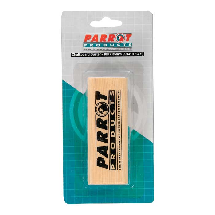 DUSTER WOOD CHALK BOARD 95*35MM Carded GREY