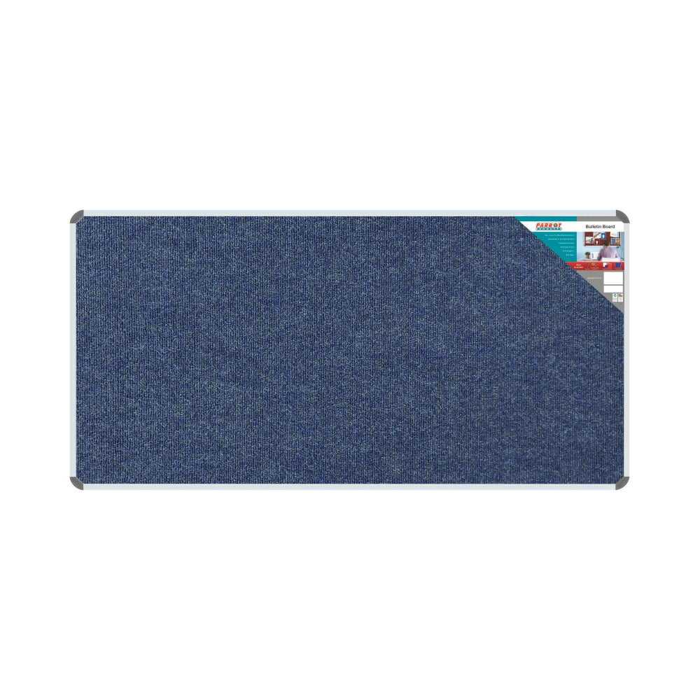 BULLETIN BOARD RIBBED ALUM FRAME 1800*900MM DENIM Aluminium Frame