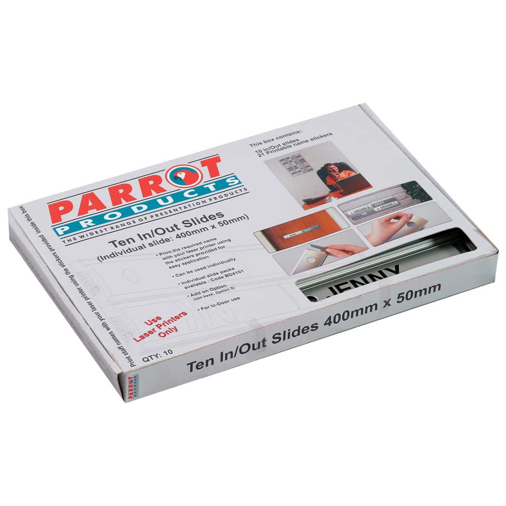 IN/OUT SLIDE 400X50MM TEN BOXED RETAIL