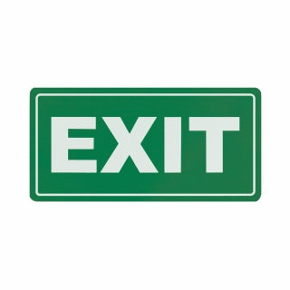 Exit Symbolic Sign - Printed on White ACP (150 x 300mm)