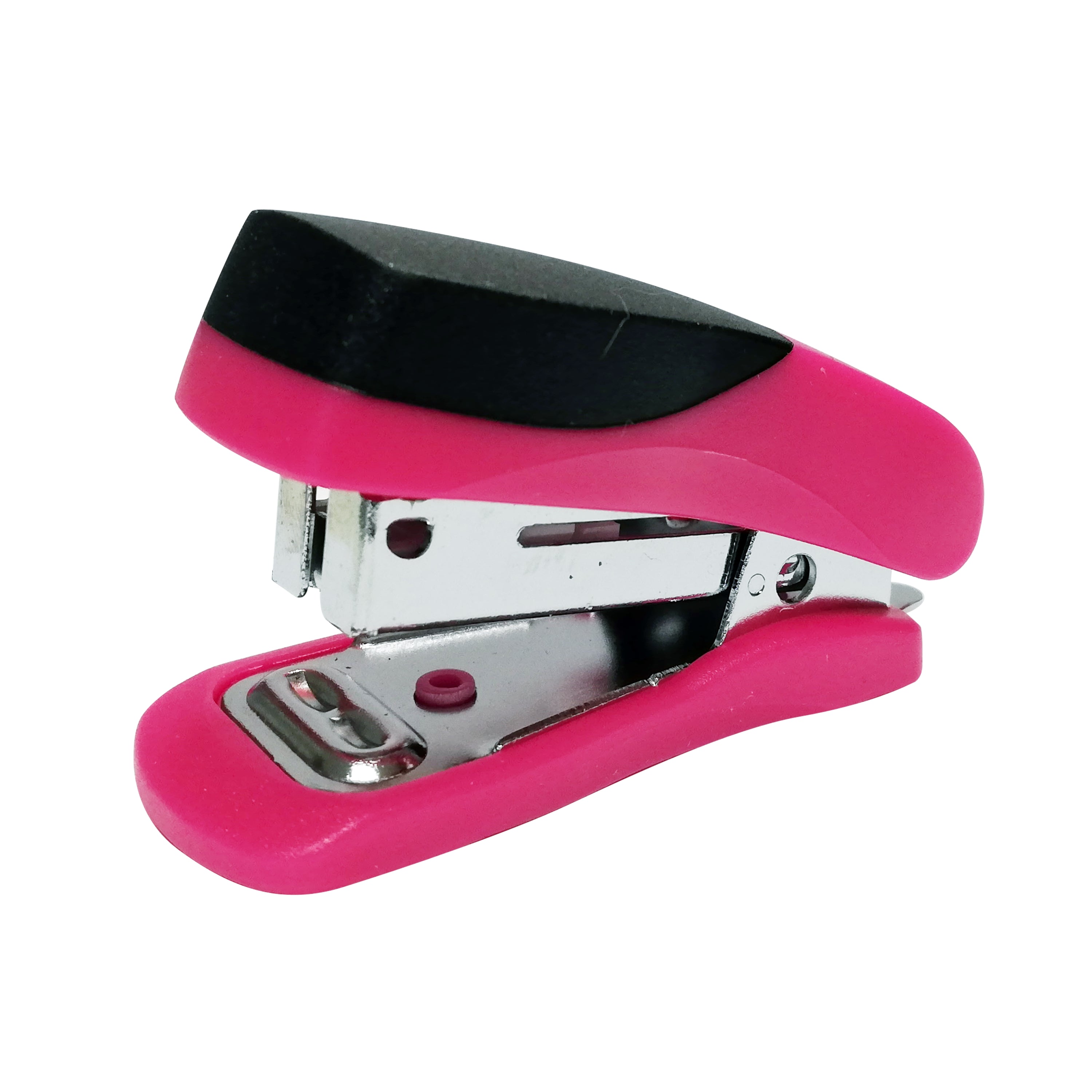 STAPLER PLASTIC MINI PINK + STAPLES (1000x26/6)