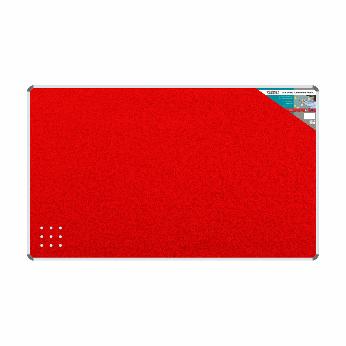 INFO BOARD ALUMINIUM FRAME 2000*1200MM RED