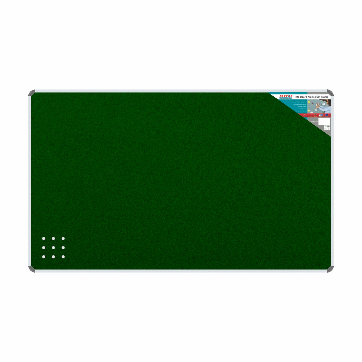 INFO BOARD ALUMINIUM FRAME 1500*900MM GREEN