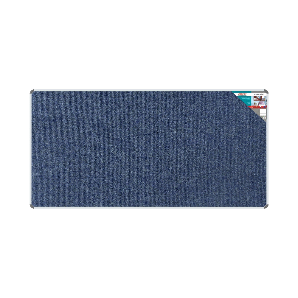 BULLETIN BOARD RIBBED ALUM FRAME 2400*1200MM DENIM Aluminium Frame
