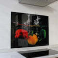 Decorative Glass Wall Tile (898 x 700 x 6mm) Peppers