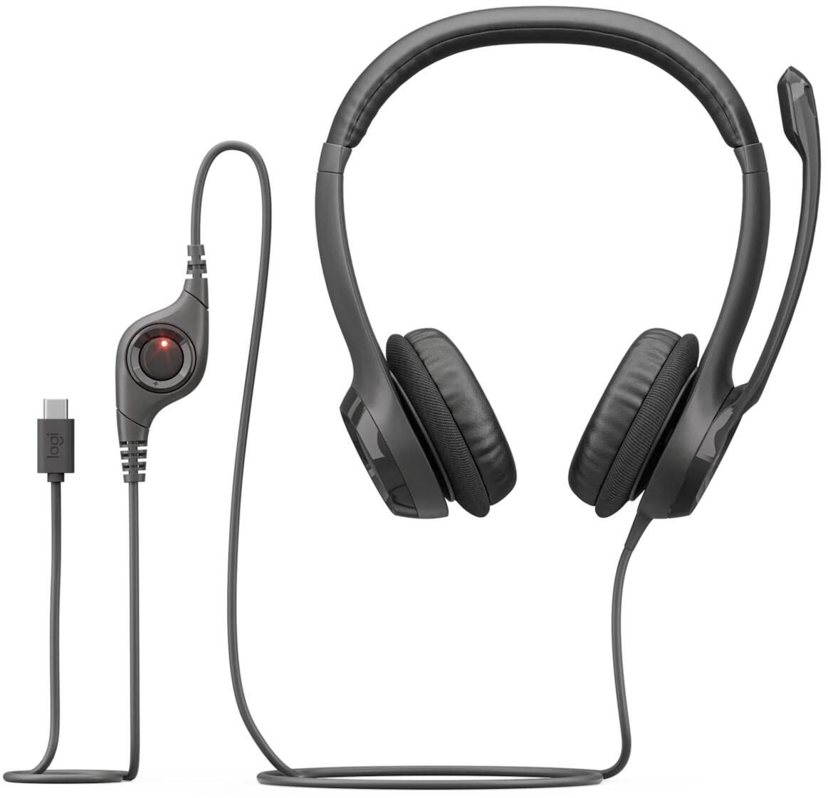 Logitech H390C Stereo Headset USB C Black for Calls