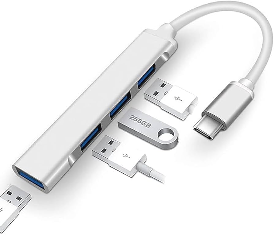 MECER USB 3.0 4 Port Hub Type C Or Type A For Laptops
