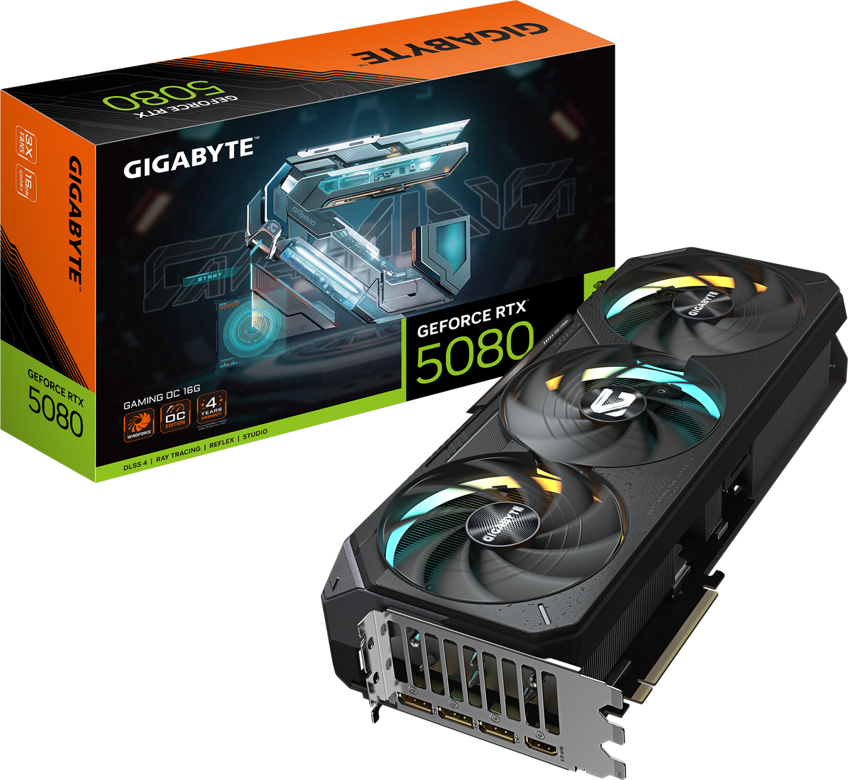 Gigabyte RTX 5080 Gaming OC 16GB GDDR7 3x DP HDMI 8K