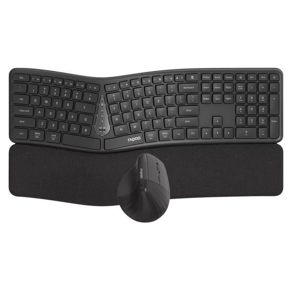 Rapoo 8810ME Multi-Mode Wireless Ergonomic Desktop Set