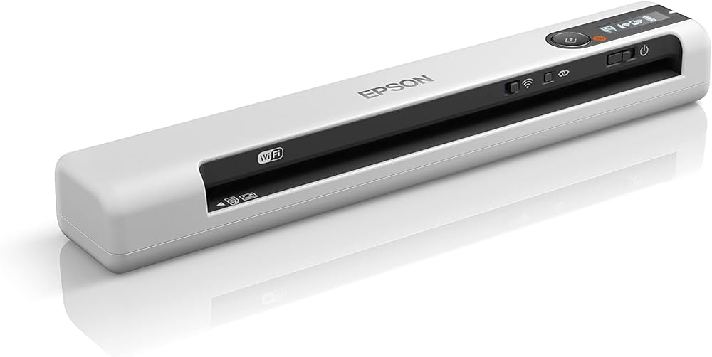 Epson WorkForce DS-80W Portable A4 Document Scanner (Wi-Fi, 15ppm)