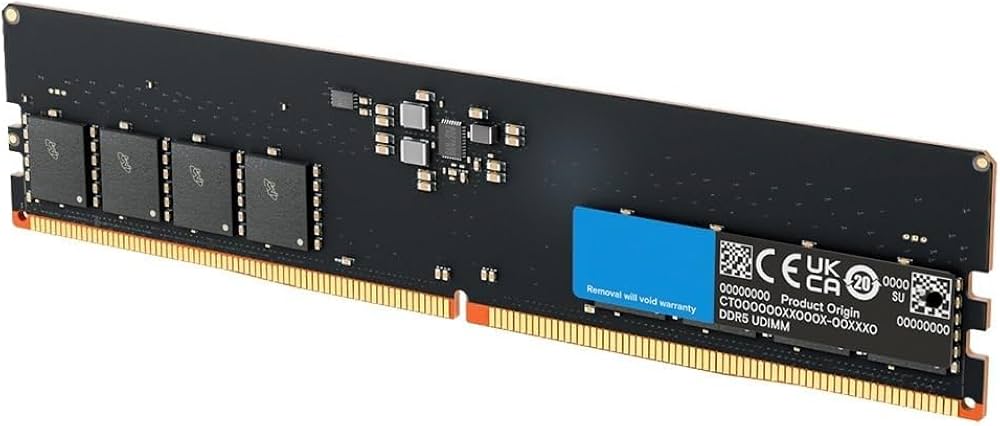 32GB DDR5 5600MHz Desktop Memory Module (UDIMM, 1.1V)