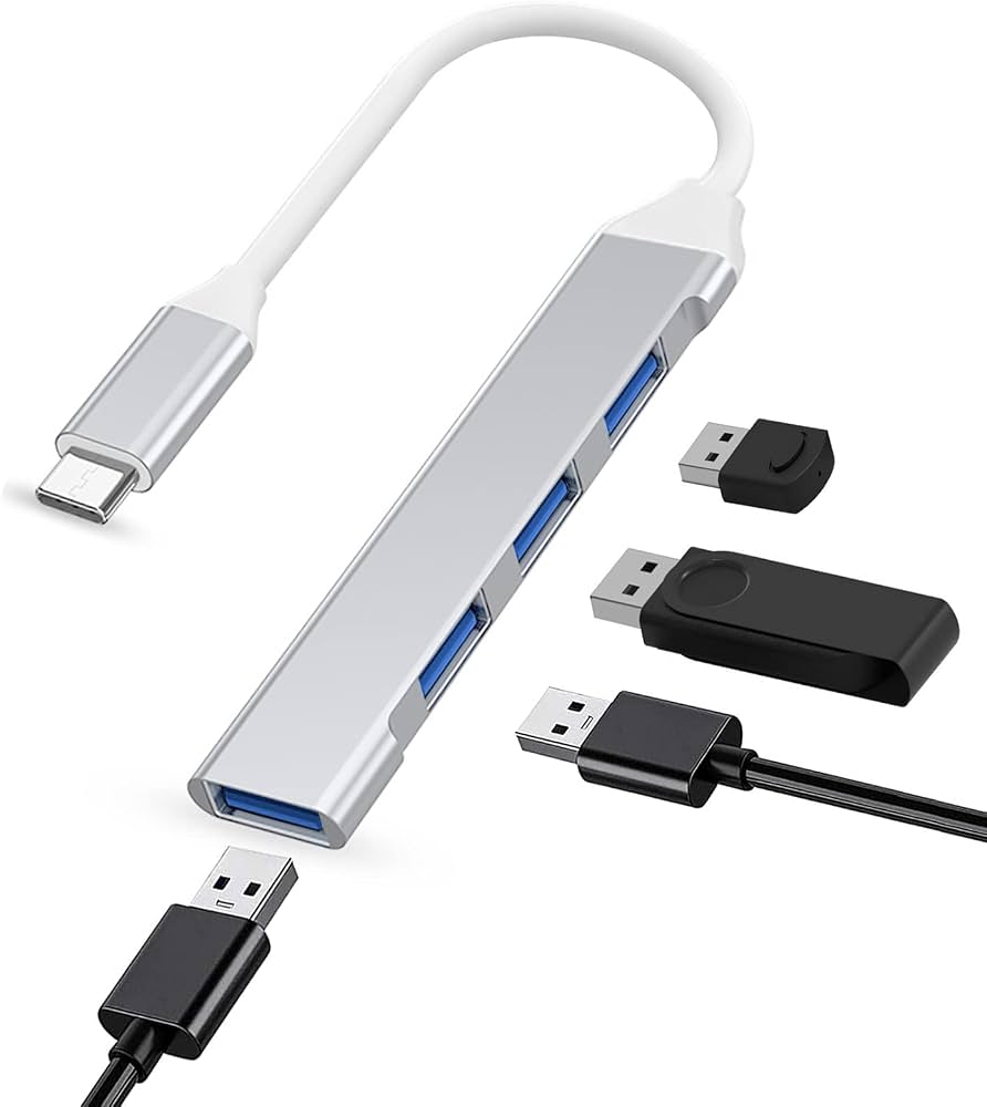 MECER USB 3.0 4 Port Hub Type C Or Type A For Laptops