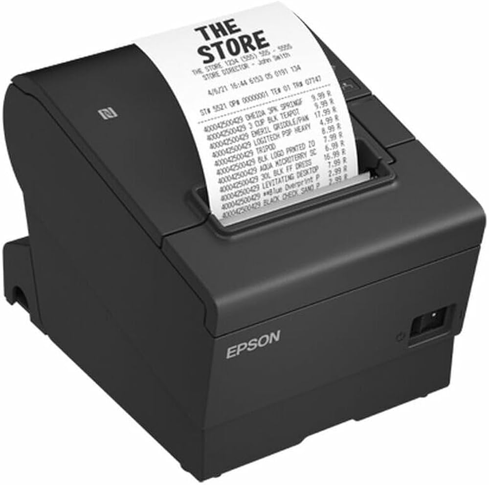 Epson TM-T88VII POS Receipt Printer (USB/Ethernet)