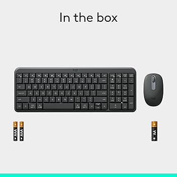 Logitech MK250 Compact Bluetooth Wireless Keyboard & Mouse Combo - Graphite