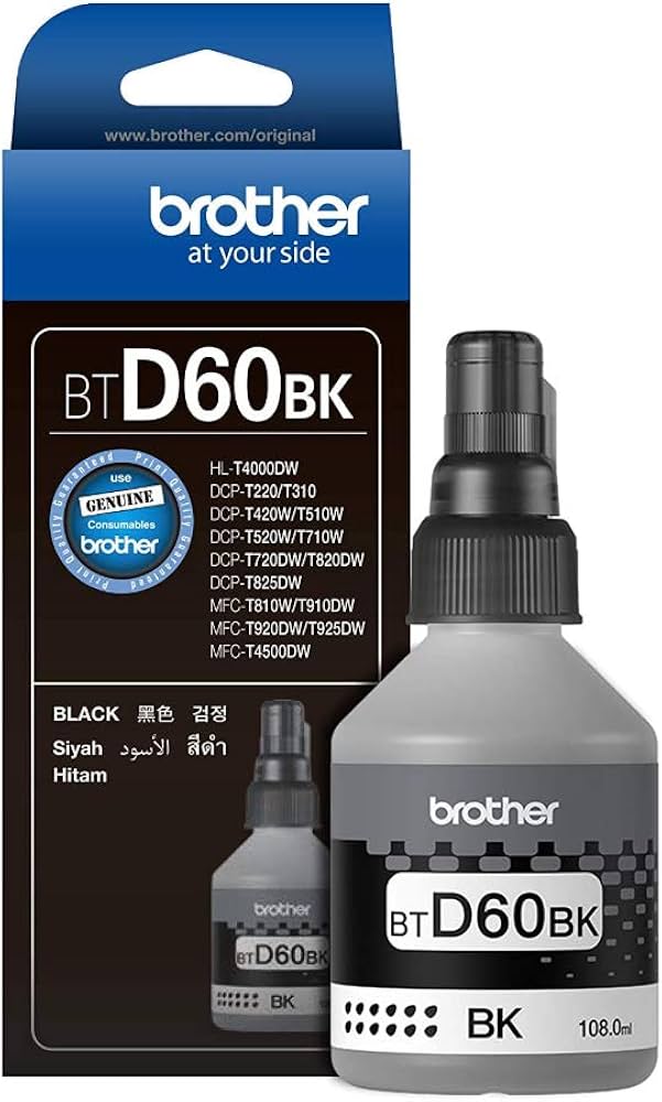 Brother Black Ink For DCPT And DCP T Series Printers