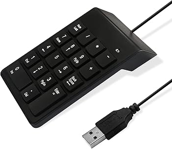 Mecer USB Numeric Keypad Black Compact Plug And Play