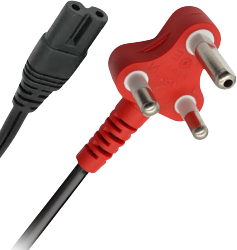 Dedicated Clover Plug to Red 3 Pin Power Cord for Equipment
