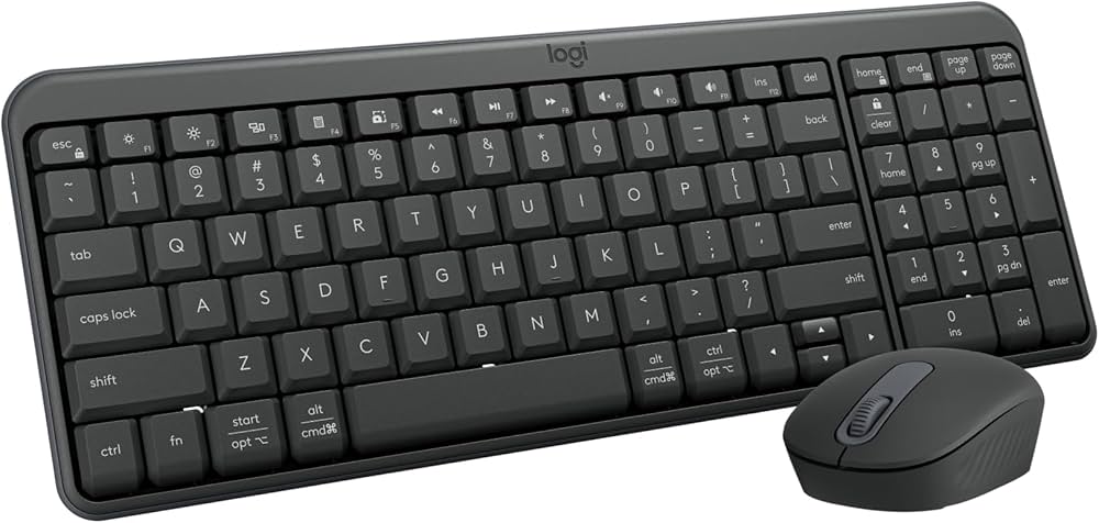 Logitech MK250 Compact Bluetooth Wireless Keyboard & Mouse Combo - Graphite
