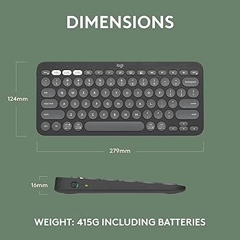 Logitech Pebble Keys 2 K380s - Tonal Graphite