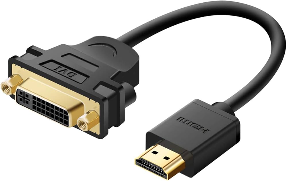 DVI-D to HDMI Adaptor Unidirectional Plug and Play Compact