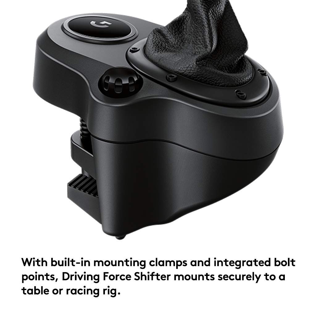Logitech Driving Force Shifter (G-Series Racing Wheel Accessory) - Black Leather