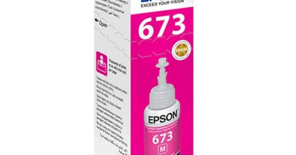 Epson 673 Magenta Ink 70ml For EcoTank L800 L810 L850 L1800