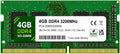 4GB DDR4 3200MHz Laptop Memory Module (SO-DIMM, 260-Pin, 1.2V)
