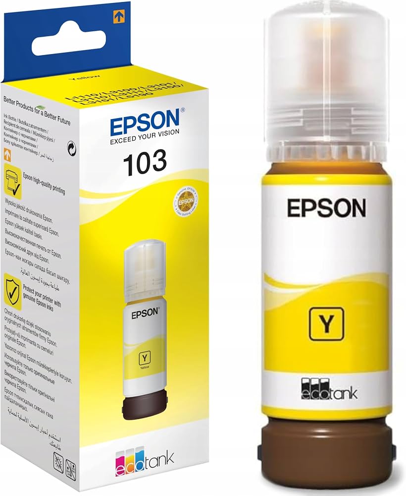 Epson 103 Yellow Ink Bottle (65ml)