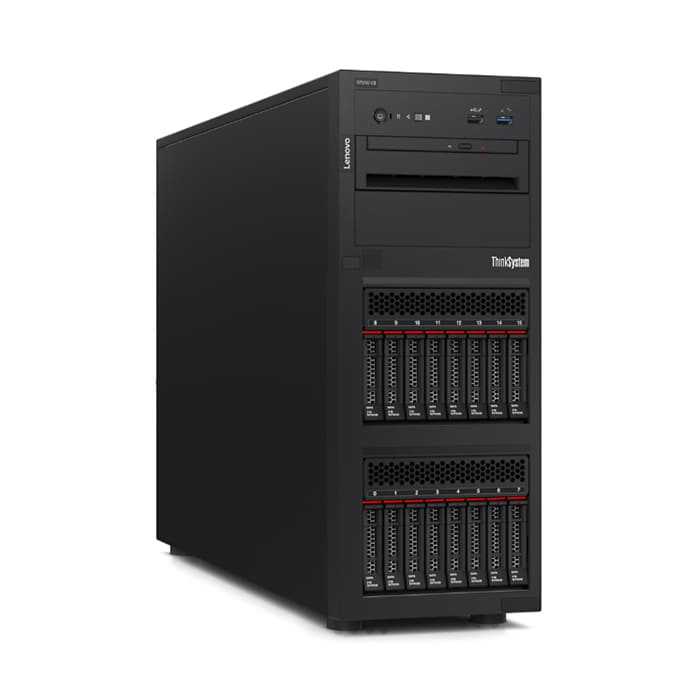Lenovo ThinkSystem ST250 V3 Tower Server (Xeon E-2434, 16GB RAM, 4TB HDD, 480GB SSD)