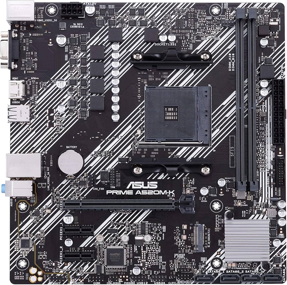 ASUS Prime A520M-K AMD AM4 Micro-ATX Motherboard