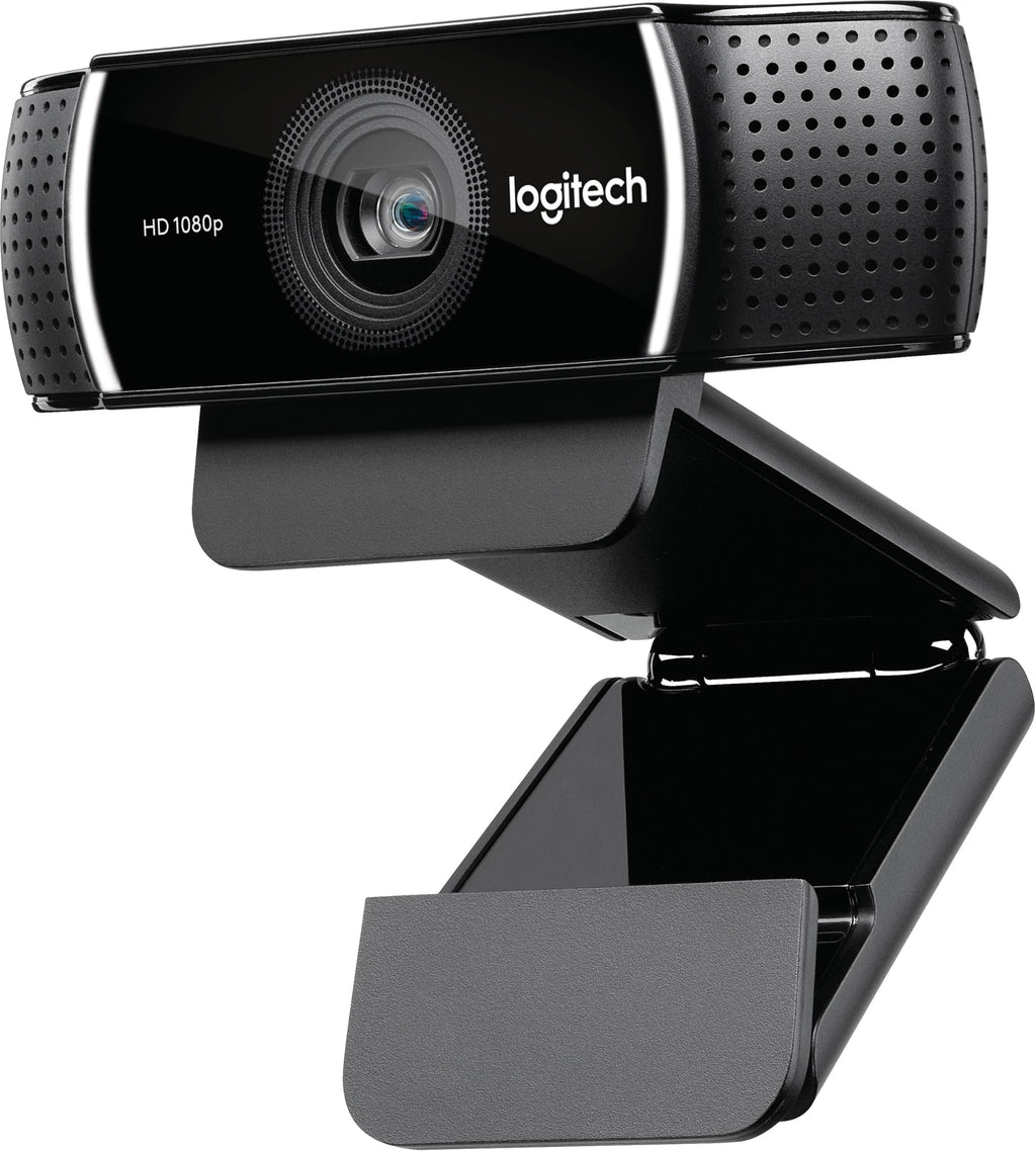 Logitech C922 Pro Stream Webcam with Tripod (1080p, Black)