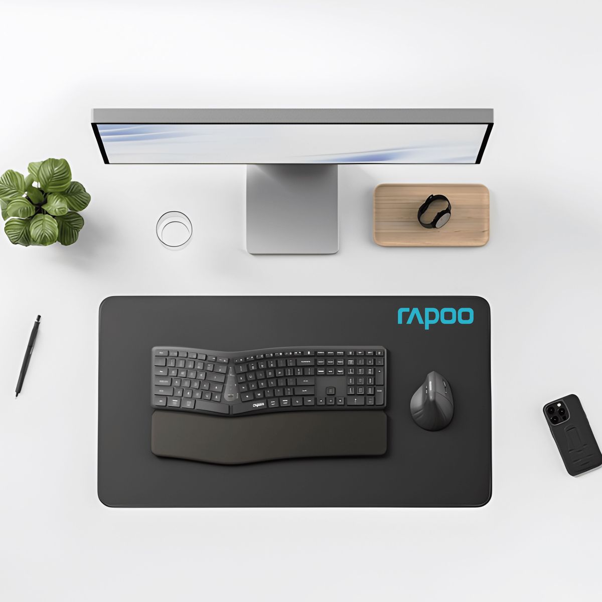 Rapoo 8810ME Multi-Mode Wireless Ergonomic Desktop Set
