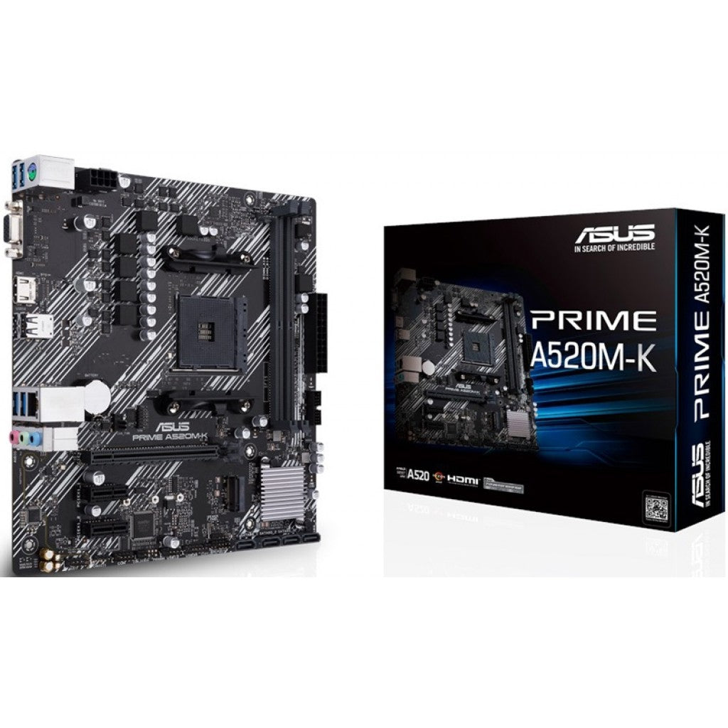 ASUS Prime A520M-K AMD AM4 Micro-ATX Motherboard