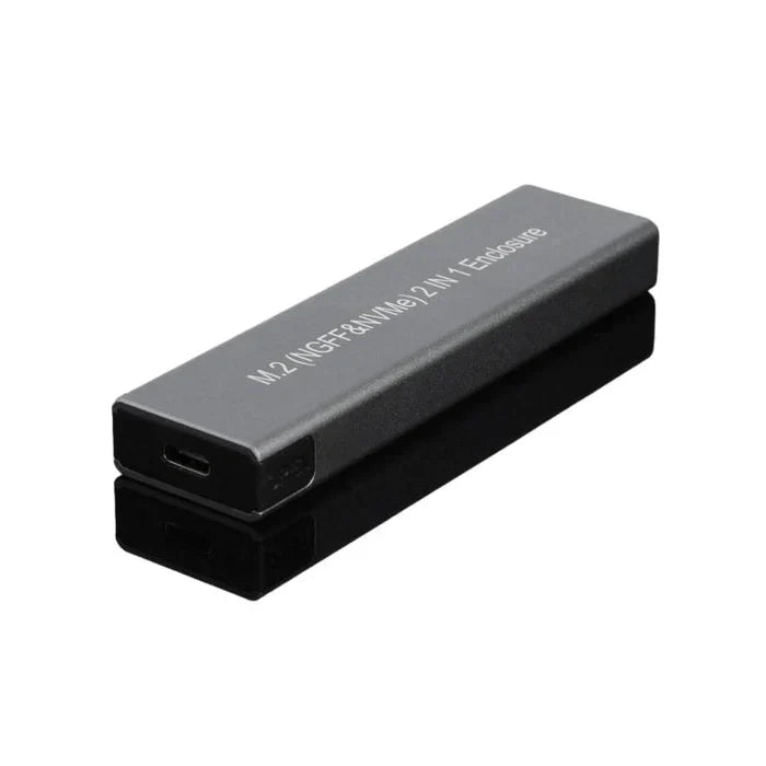 Mecer 2-in-1 USB-C M.2 NVMe & SATA SSD Enclosure