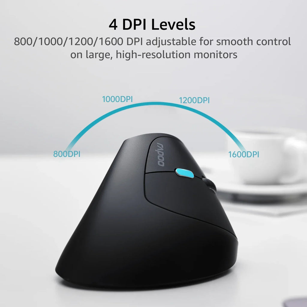 EV250 Ergo Wireless Optical Mouse For Comfortable Daily Use