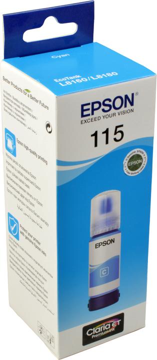 Epson 115 Cyan Ink Bottle 70ml (EcoTank L8160)