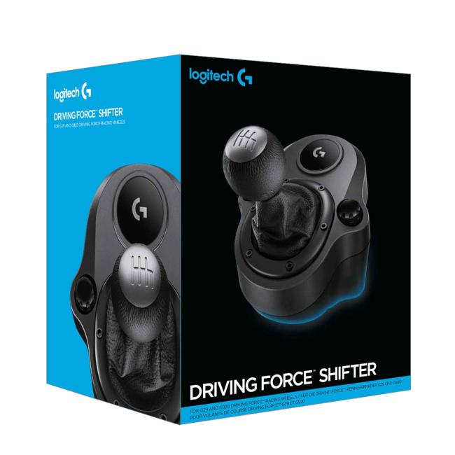 Logitech Driving Force Shifter (G-Series Racing Wheel Accessory) - Black Leather