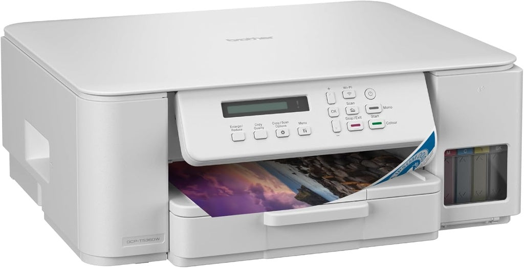 Brother DCP-T536DW 3-in-1 Wi-Fi Ink Tank Printer with Auto Duplex Printing