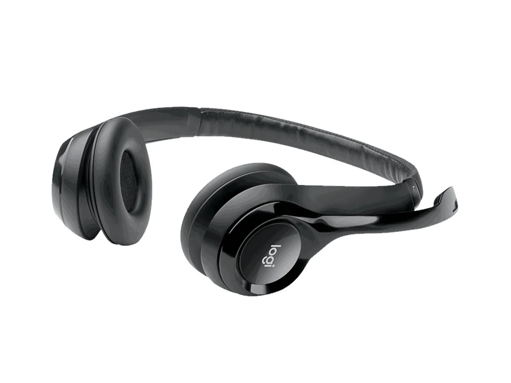 Logitech H390 USB Stereo Headset Black Noise Canceling Mic