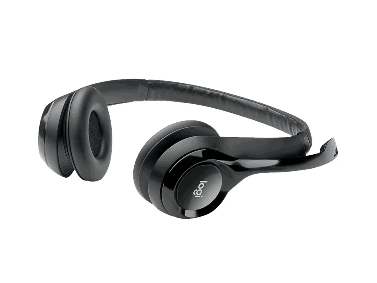 Logitech H390 USB Stereo Headset Black Noise Canceling Mic