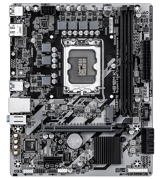 Mecer H810M K-A Intel H810 mATX Motherboard | LGA 1851 Socket, DDR5, For Intel Core Ultra CPUs