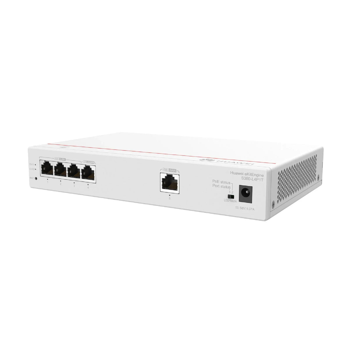 S380 Router (1GE WAN, 4GE LAN/PoE, 50W, Up to 150 Users)