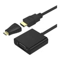 Mecer 3-in-1 HDMI, Mini HDMI & Micro HDMI to VGA Adapter with Audio